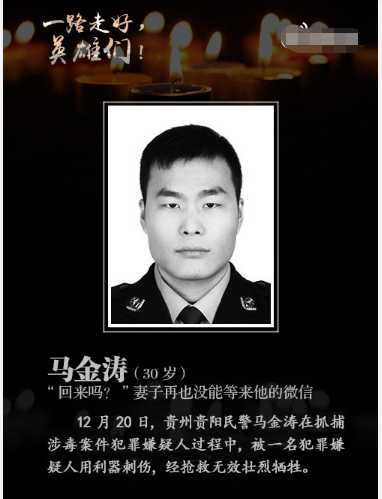 1.3万余名公安民警因公牺牲,向我们的英雄致敬,一路走好!