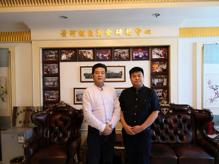 欢迎上海食文化研究会副会长张桂生大师走进中国鲤鱼美食之乡交流