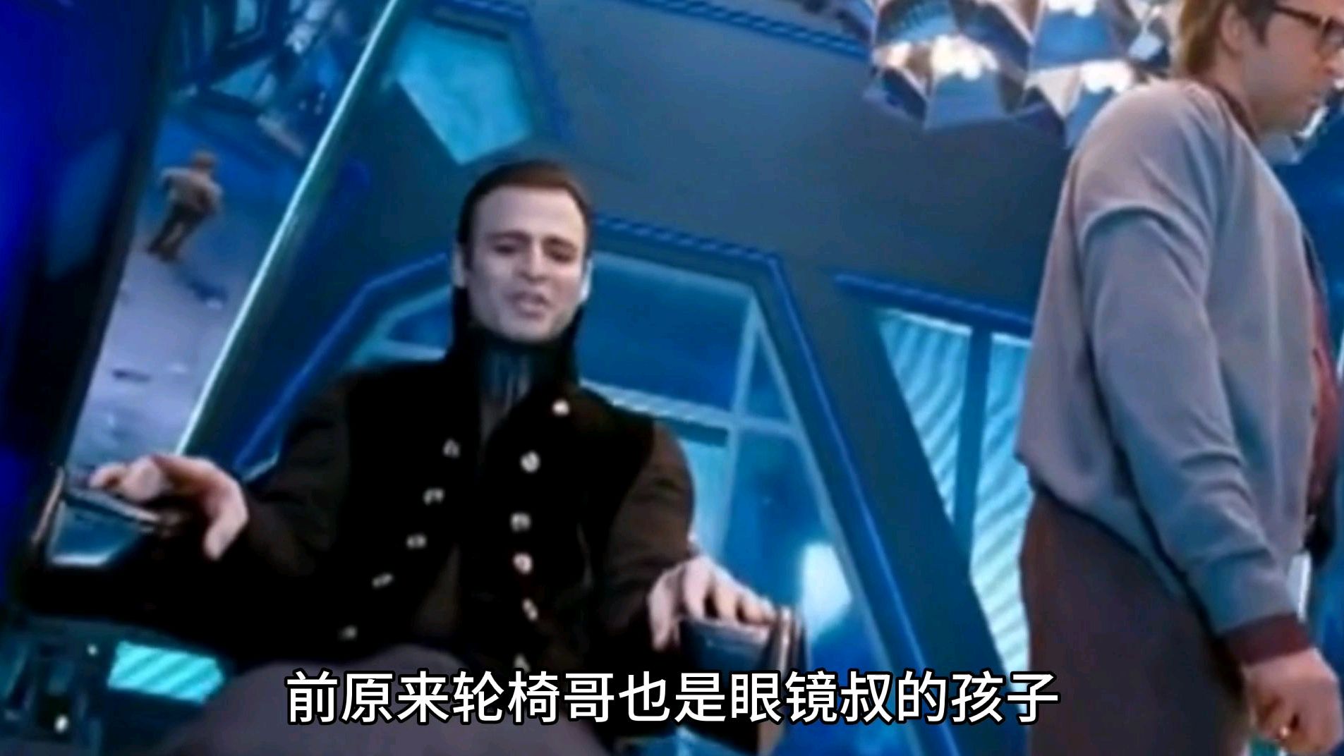 轮椅哥制造变异人用病毒来毁灭人类,肌肉哥正义消灭了他