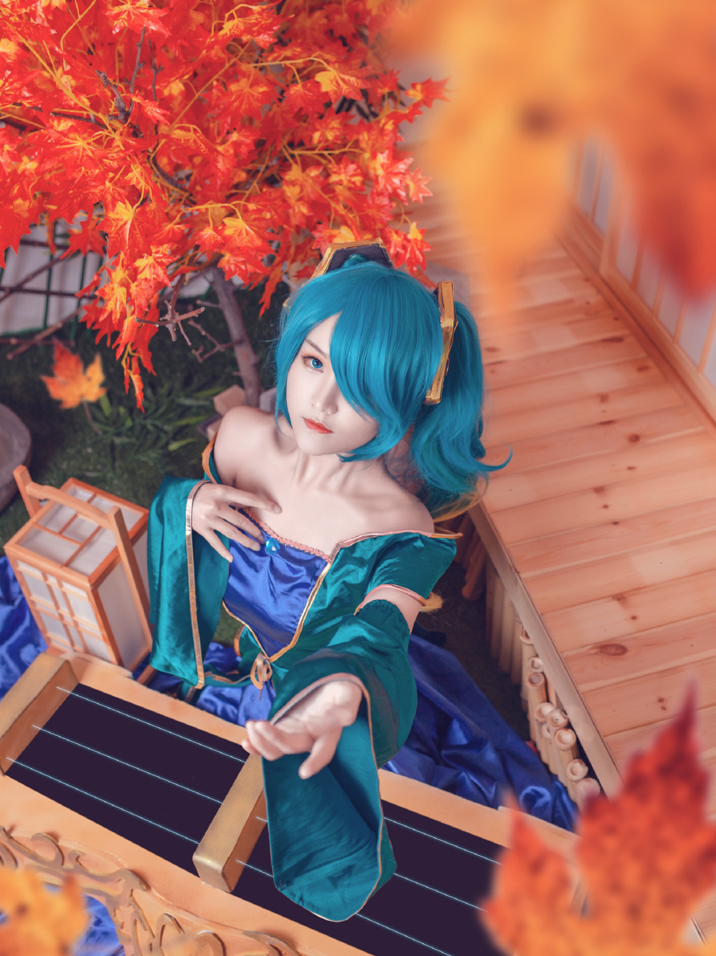 英雄联盟琴瑟仙女cos:充满活力,朝气蓬勃