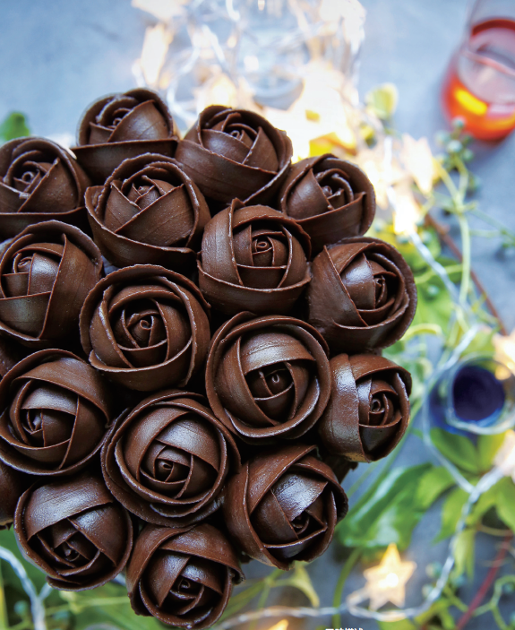 玫瑰花巧克力蛋糕,这么美,吃都是罪过!