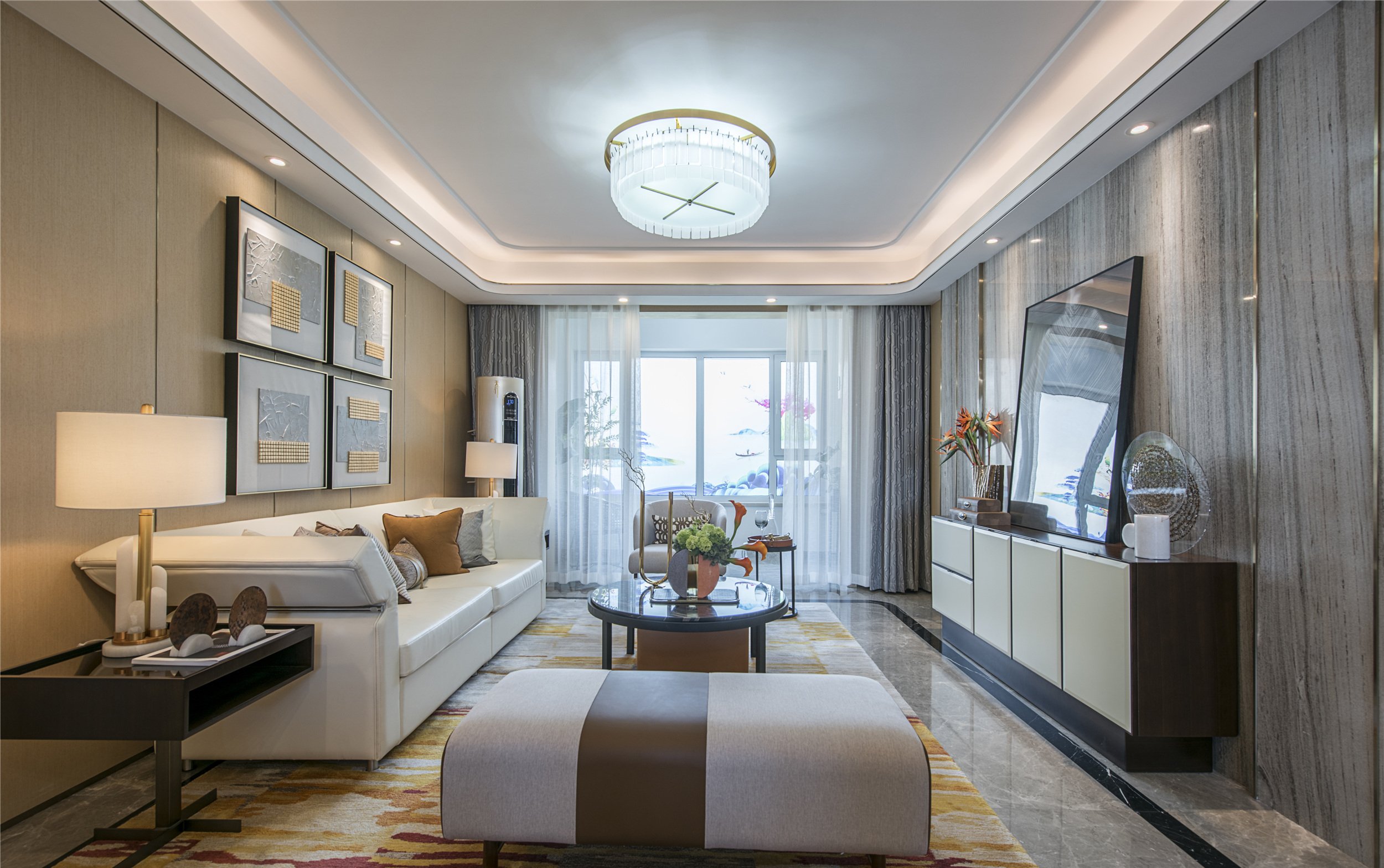 新房135.2平米三居室现代风格,装修只用了21万,谁看谁说划算!