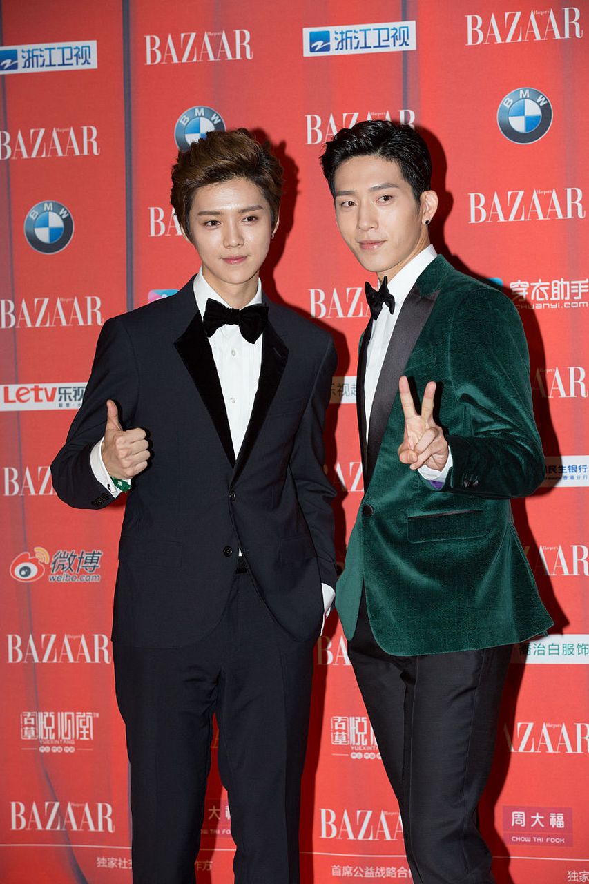 身高183的井柏然,好像也并没有,比身高178的鹿晗高多少呀[捂脸]!