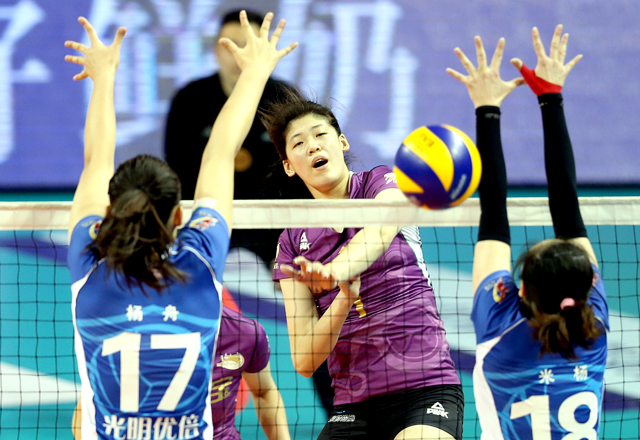 排球——女排联赛决赛第四场:上海胜天津(8)