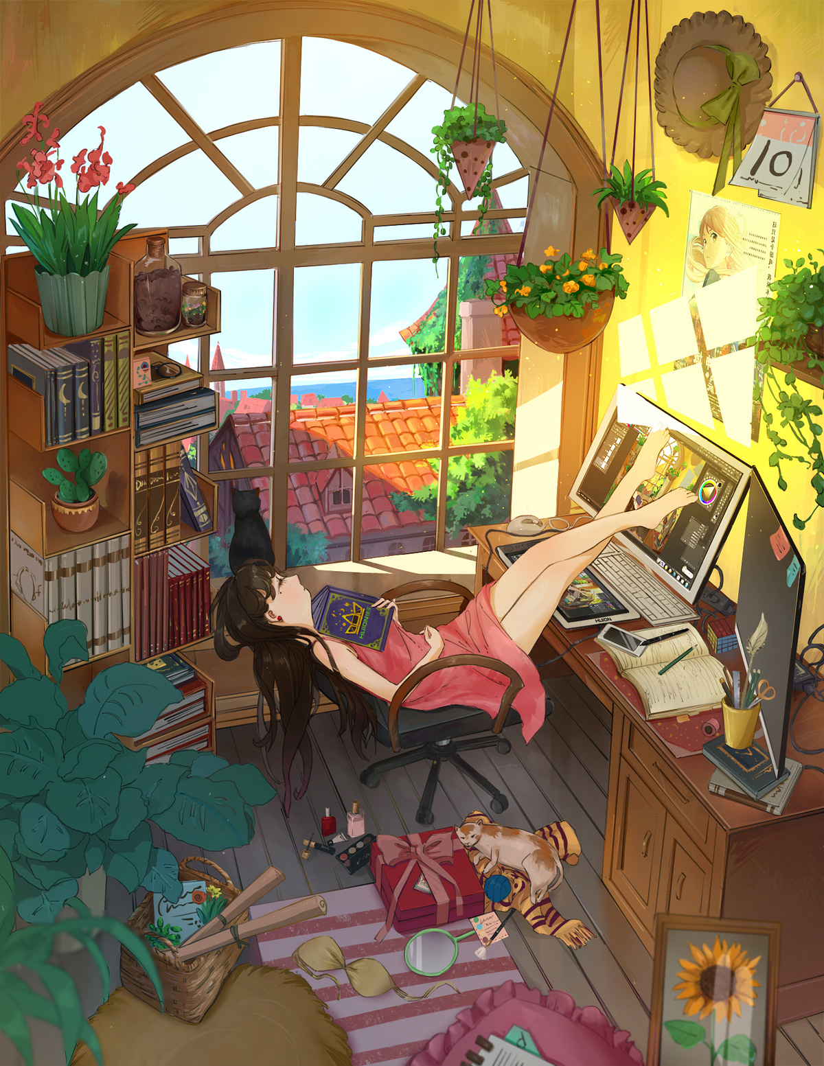 多位国内插画师的一组画功扎实的插画作品欣赏画风各异的佳作