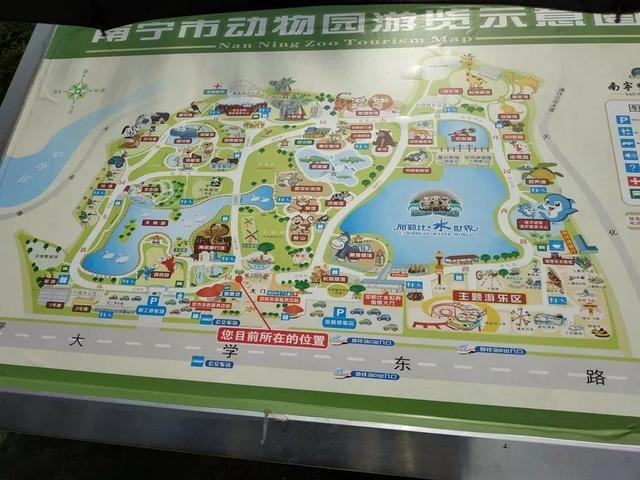南宁动物园路线图图片