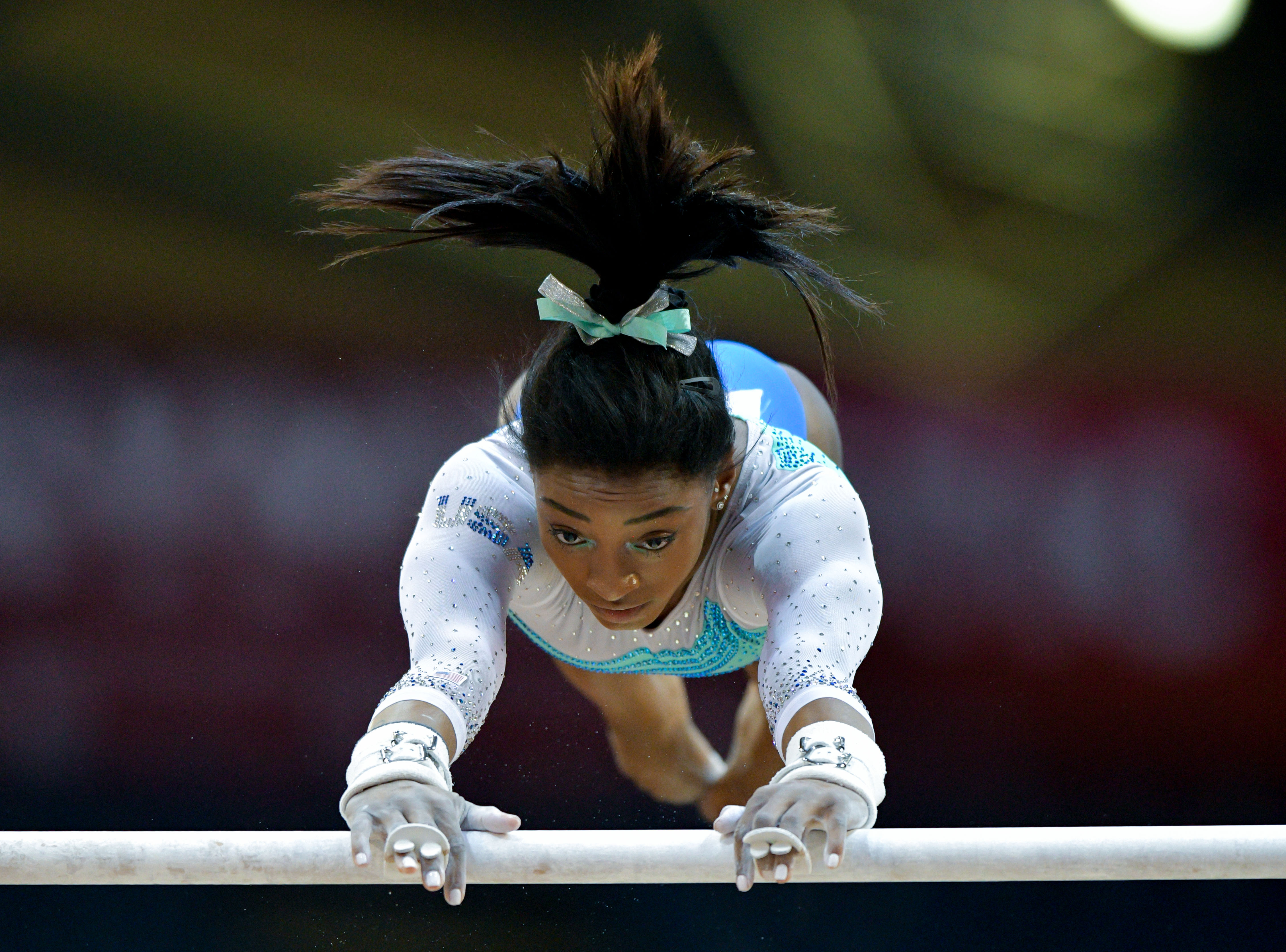 体操——世锦赛:拜尔斯女子全能夺冠