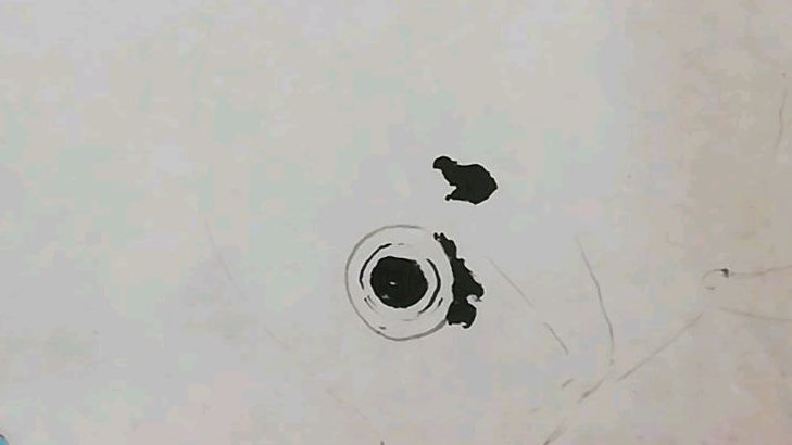 国画:神仙鱼的画法(只要笔墨色用到位完全可以画出动感来)