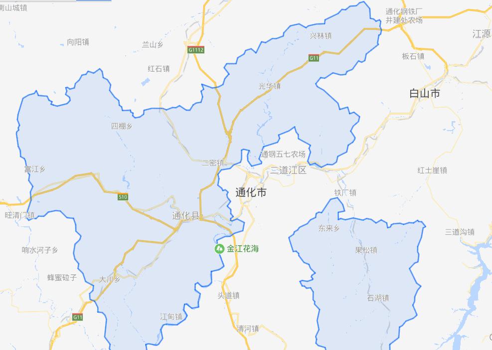 通化市内地图高清全图图片