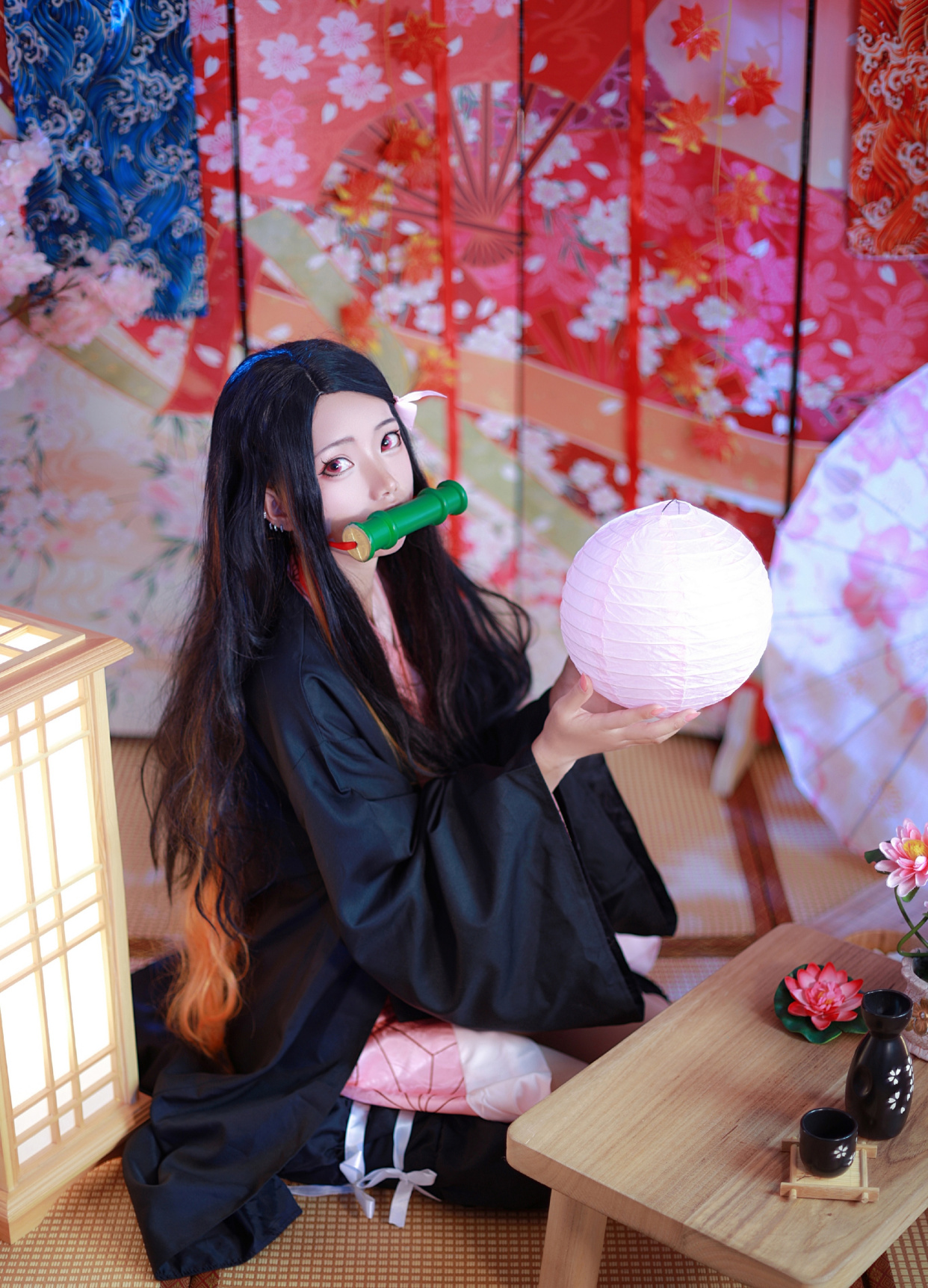 cosplay:这位灶门祢豆子的颜值很高呢