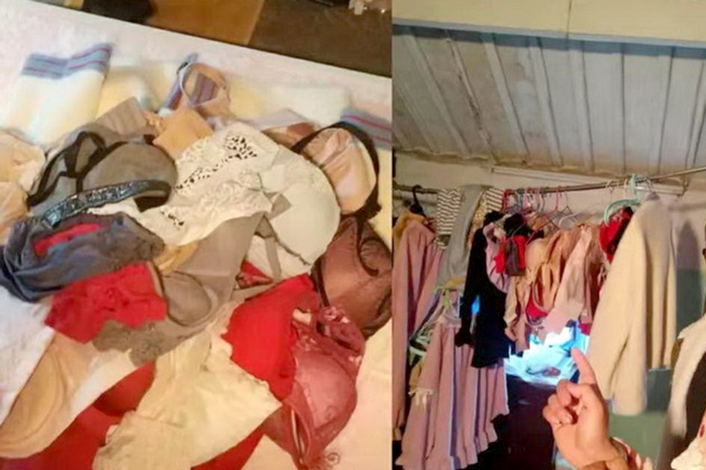 江苏一男子专偷女士内衣,家中堆积成山,被抓时着粉色