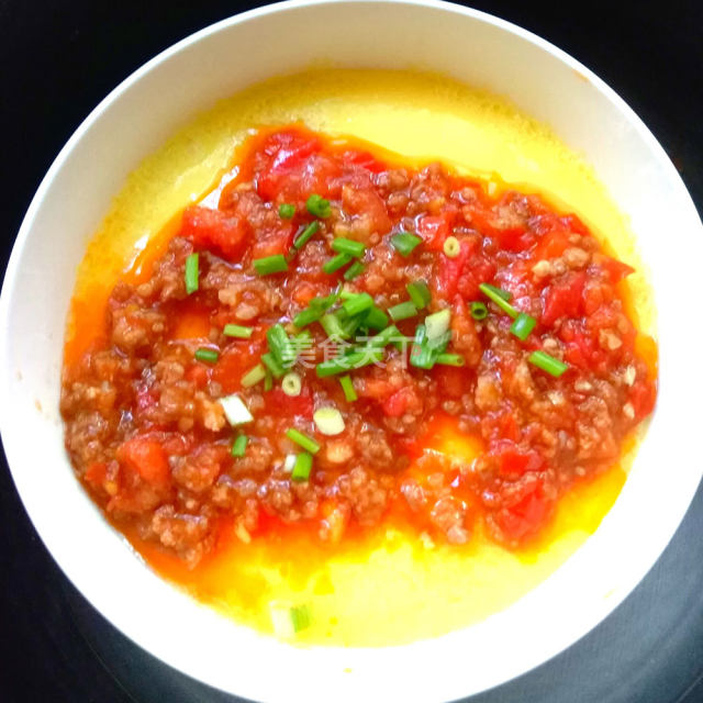 半个西红柿,三个鸡蛋,教你蒸出软嫩好吃的芙蓉蛋