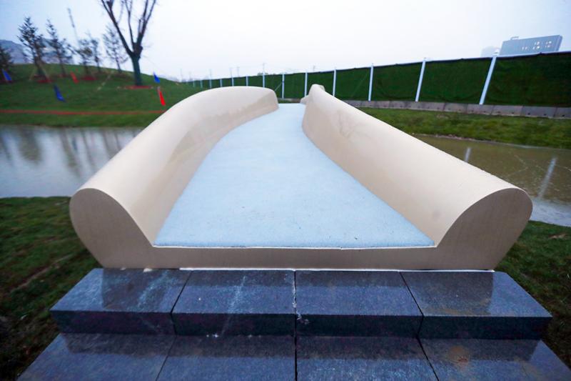 国内首座3d打印景观桥现身上海桃浦中央绿地