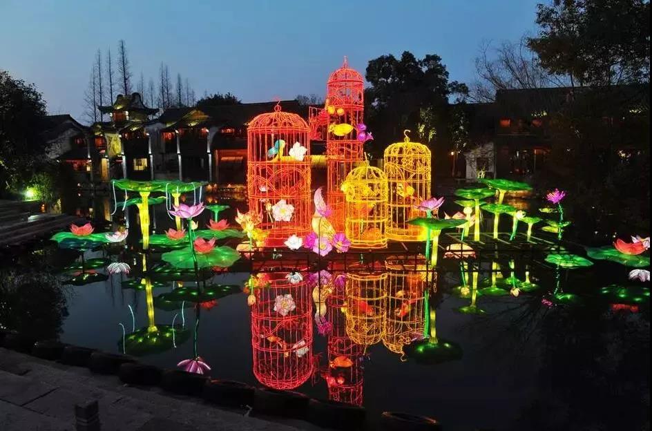 美丽乌镇水灯节,寻最有年味的一道风景线