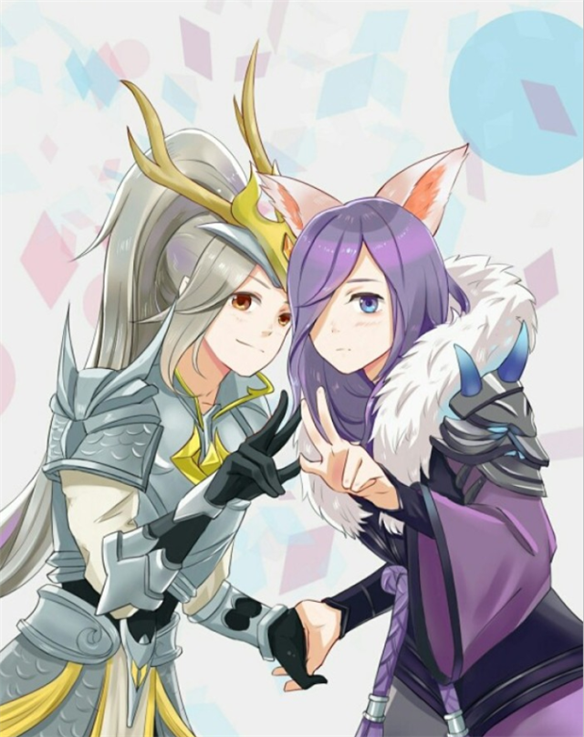 王者荣耀cp合影,两个男英雄的组合,李白韩信最有爱,不接受反驳