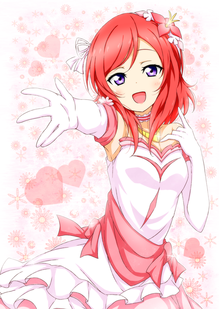 日本二次元偶像动漫《lovelive!》里西木野真姬的高清插画壁纸