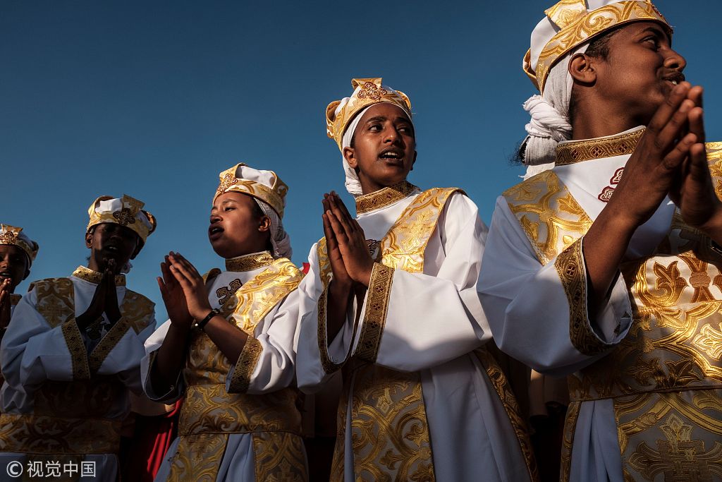 埃塞俄比亚基督徒盛装游行庆祝主显节