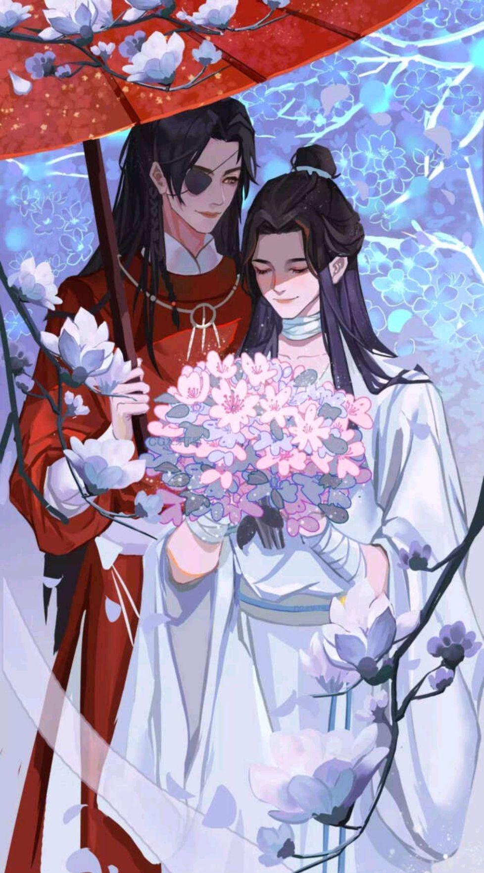 《天官赐福》花城谢怜壁纸,一天换一张,你最喜欢哪一张?