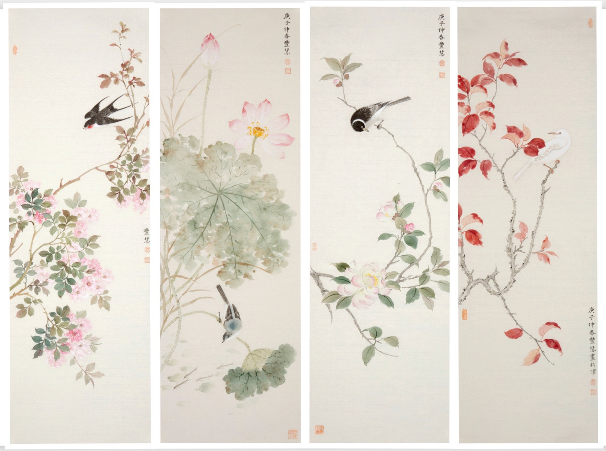 「艺惠藏」丰慧花鸟画作品新作赏析