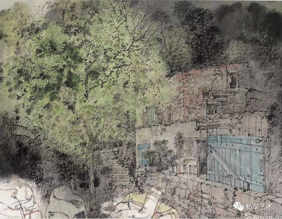 域外写生丨卢禹舜100幅欧洲,亚洲人文风光写生作品精选