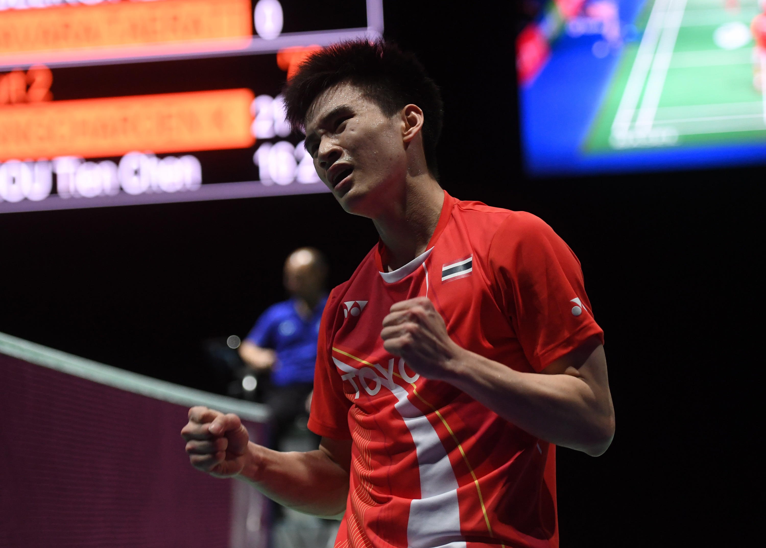 羽毛球——世锦赛:泰国选手王高伦晋级四强