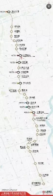 上海地铁15号线路线图图片