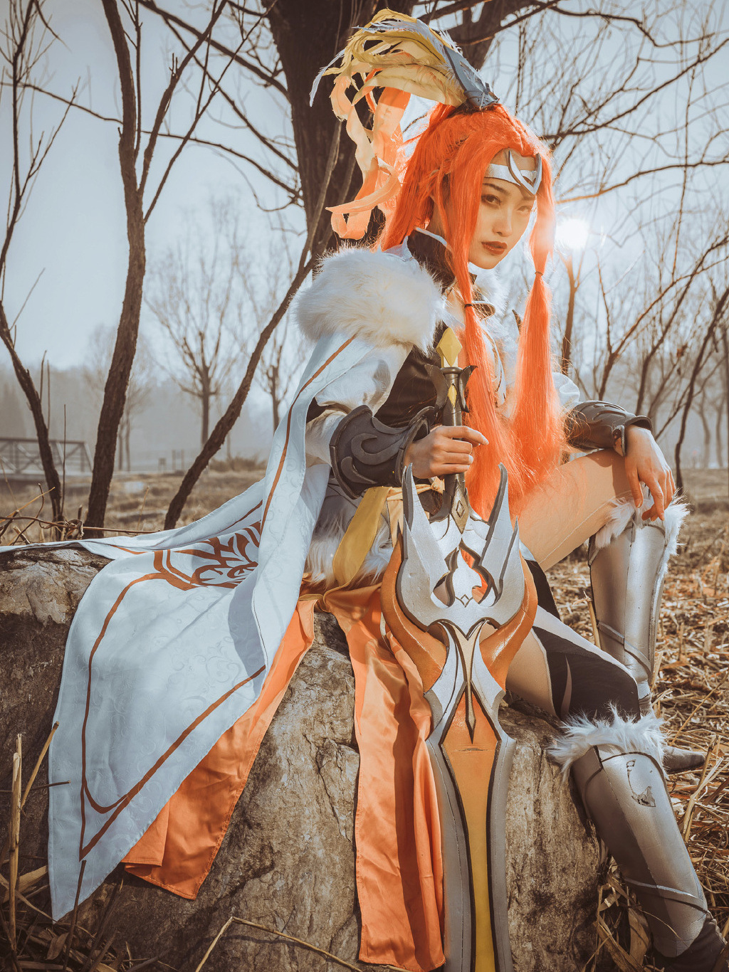 王者荣耀花木兰cos:逃避解决不了战争,只会解决你自己