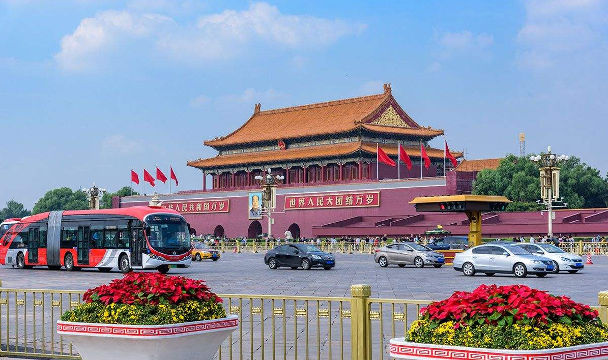 天安门广场,中国的地标和世界上最大的城市中心广场