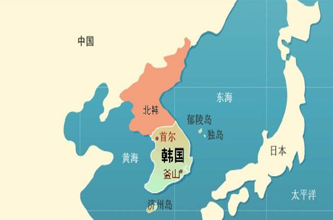 韩国群山位置图图片