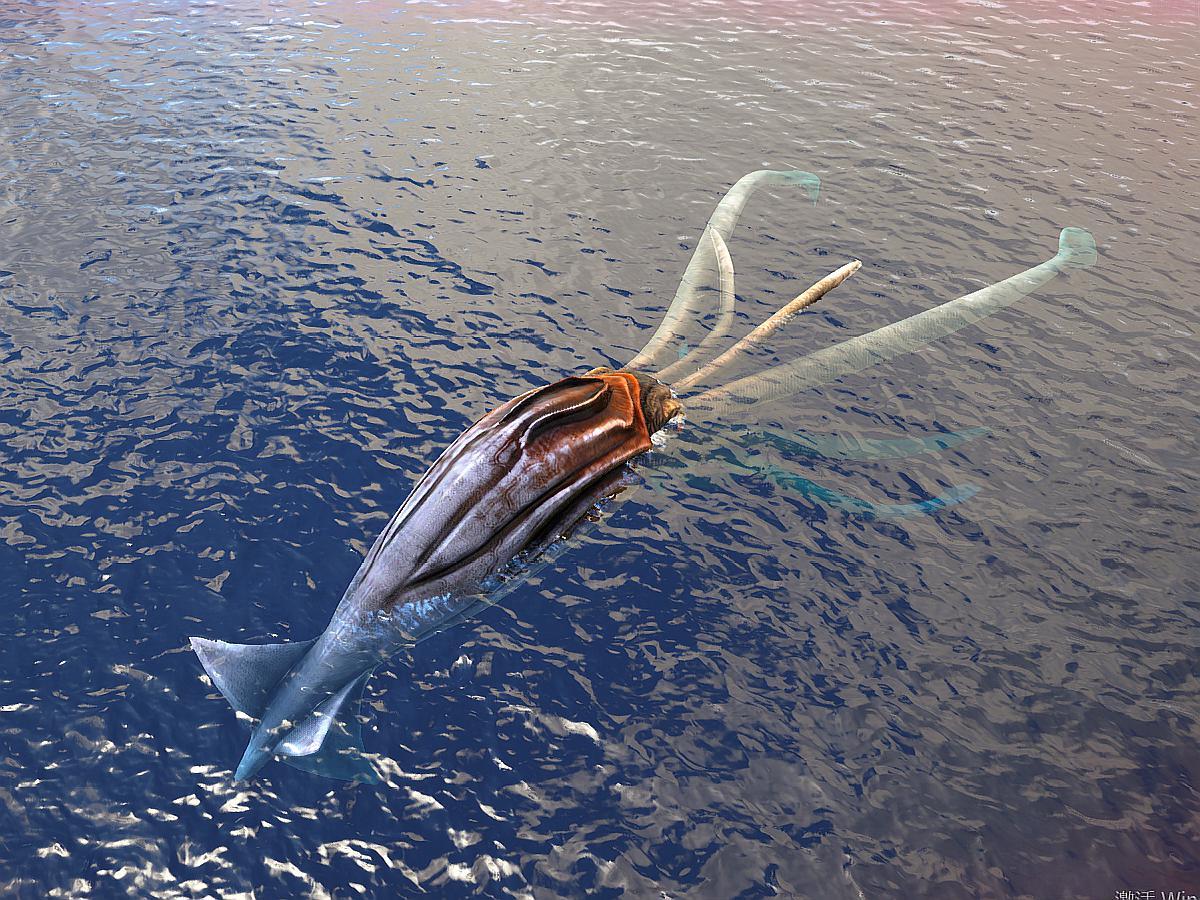 方舟:生活在深海里的托斯特巨鱿,被它抓到基本离死不远了