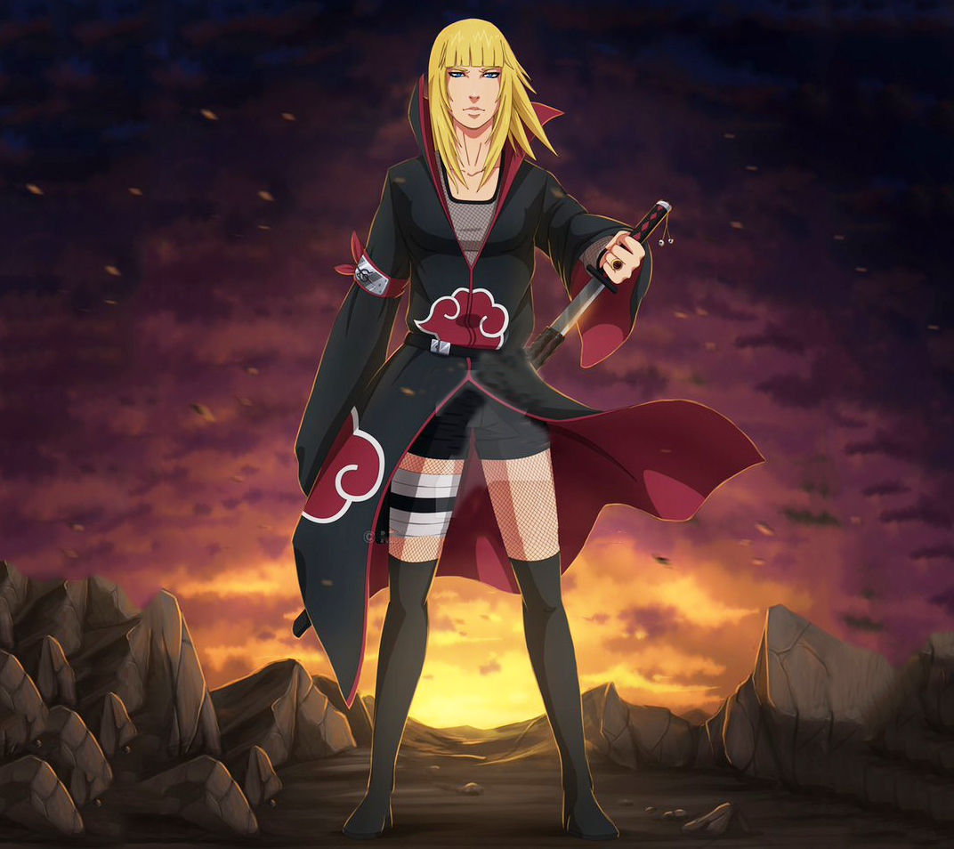 火影忍者:当女生们换上晓组织造型后,雏田美如画,小樱最帅气!