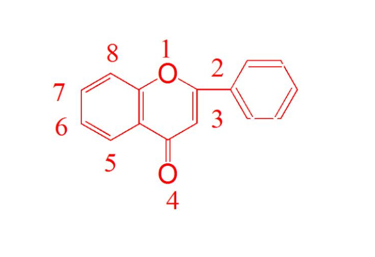 黄酮类化合物的色原酮母核