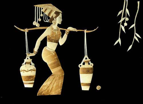 百度爱采购首页 商品专题_艺术秸秆画制作工艺复杂,整个过程全凭手工