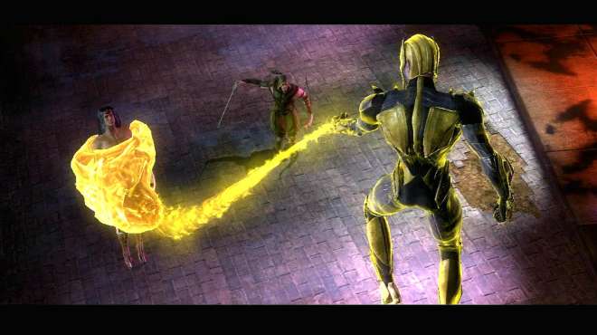 [图]不义联盟05：一向喜欢用绳绑人的神奇女侠，这回被敌人用巨手抓了