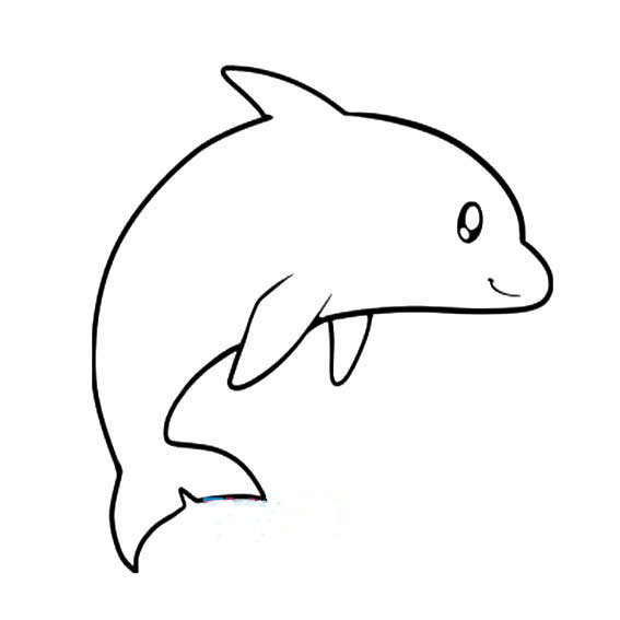 手工diy:分享50款海豚刺绣和线稿,图案线条简单,适合新手练习