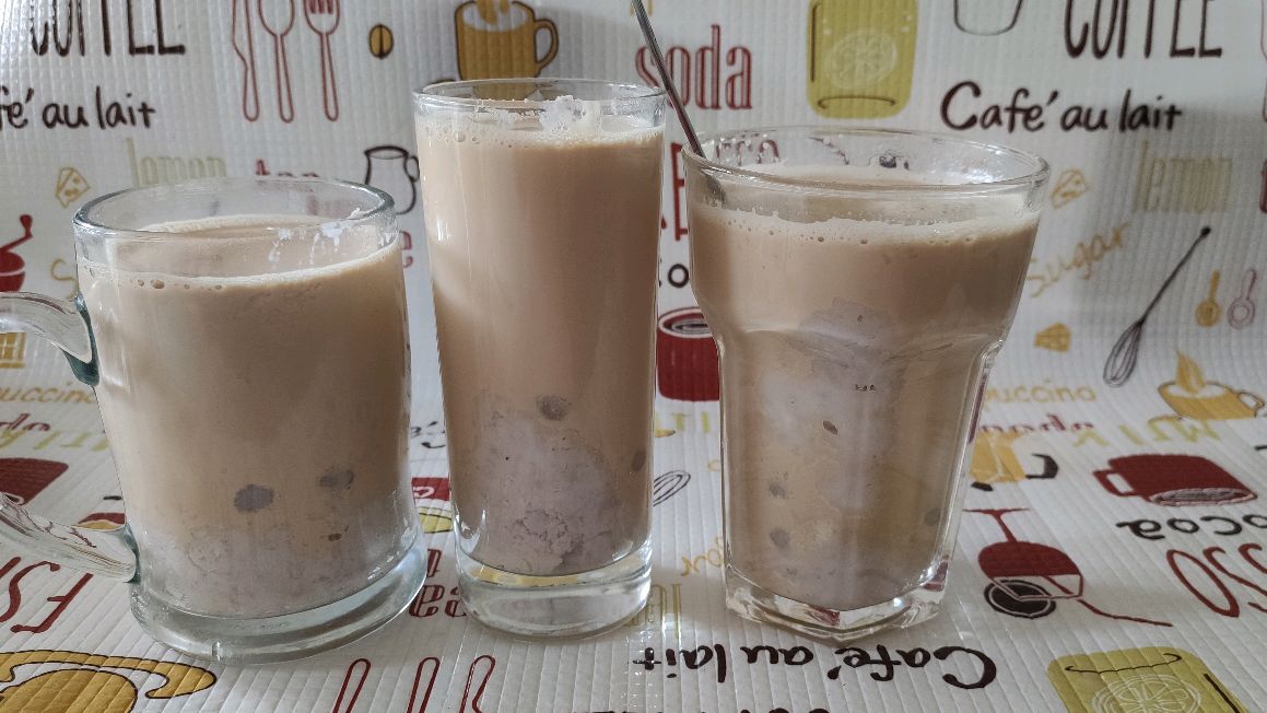 自制芋泥啵啵奶茶,料随便加,一大杯下肚太满足了!
