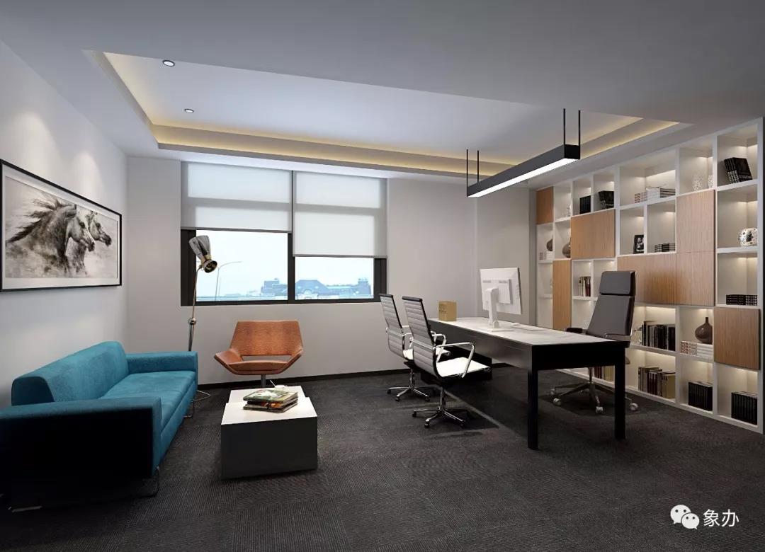 高颜值金融财务办公室设计装修-案例-杭州办公室装修设计-象办