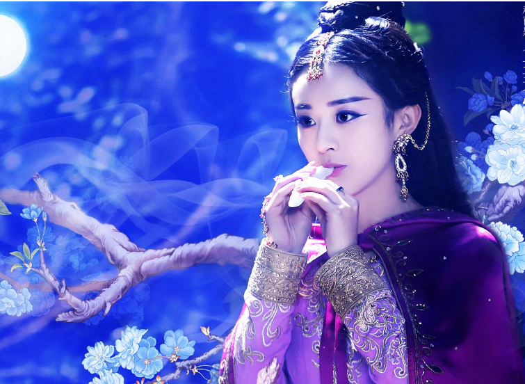 赵丽颖饰演《蜀山战纪》中的魔教公主,颖宝的颜值和演技没话说,这个
