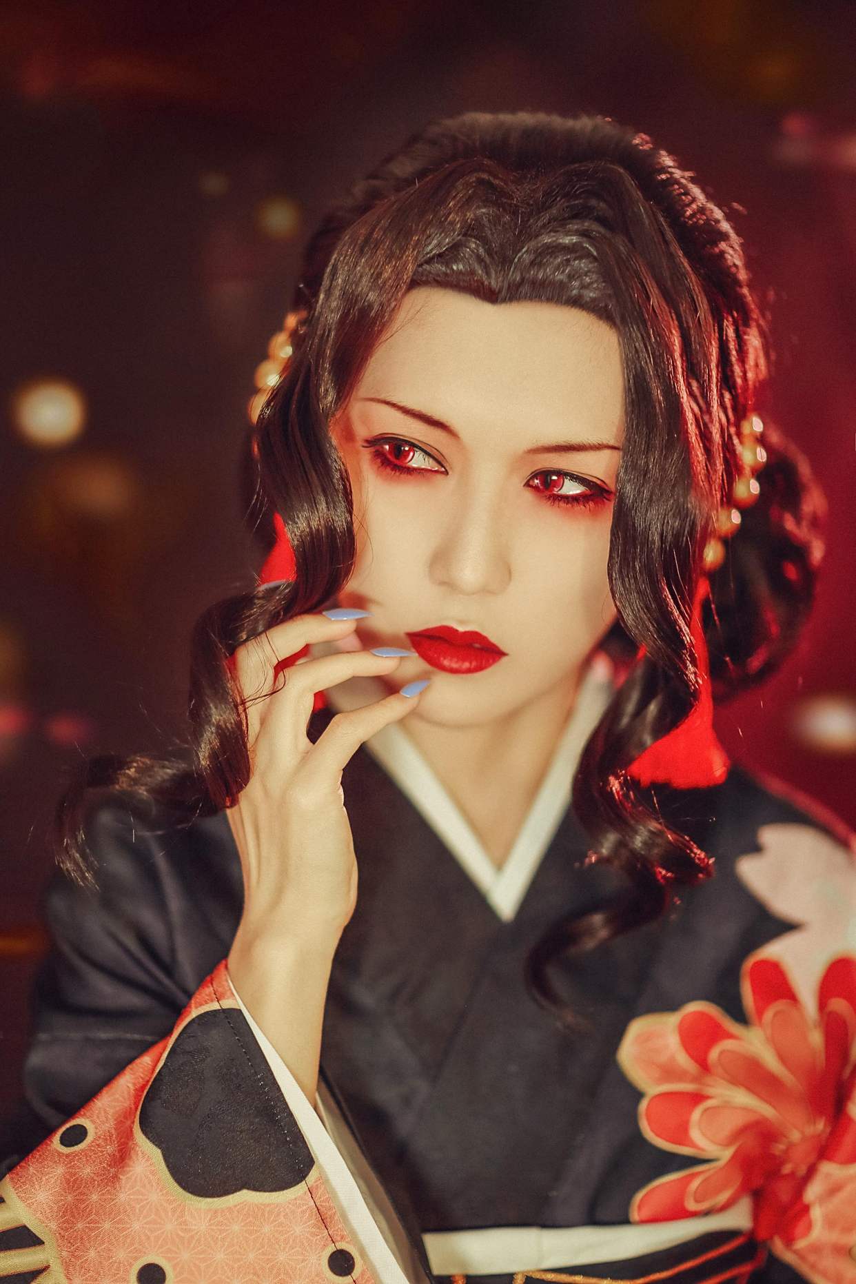 「鬼舞辻无惨」cos,网友:惊艳