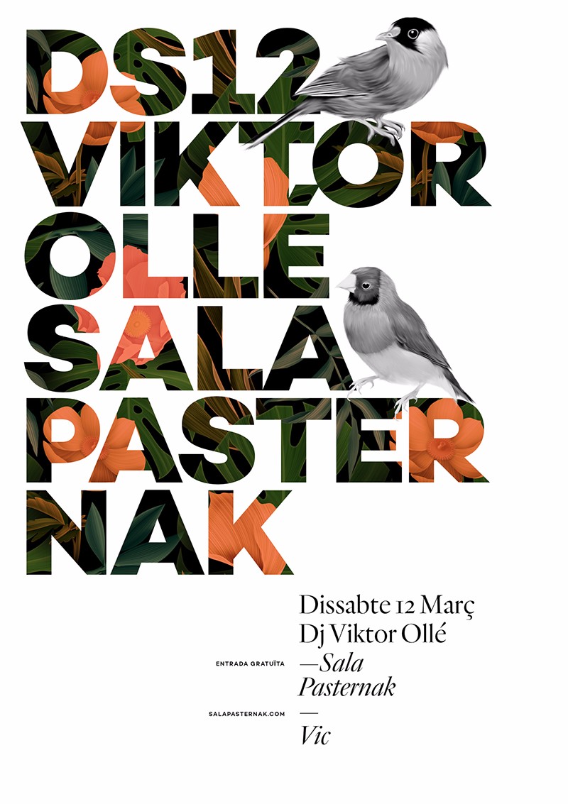 ppt镂空文字海报模板效果