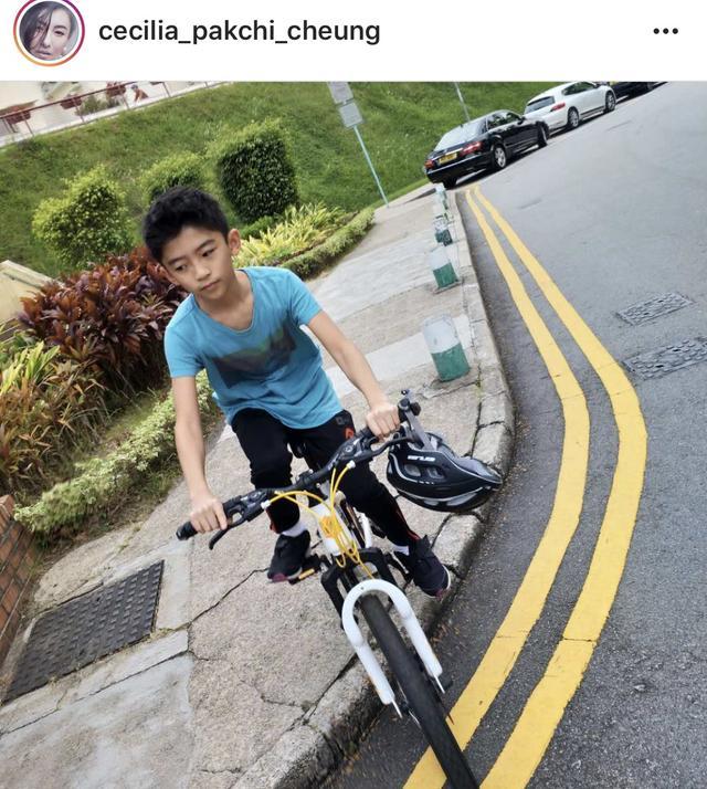 张柏芝大儿子lucas自带霸道总裁范儿,网友误认成谢霆锋