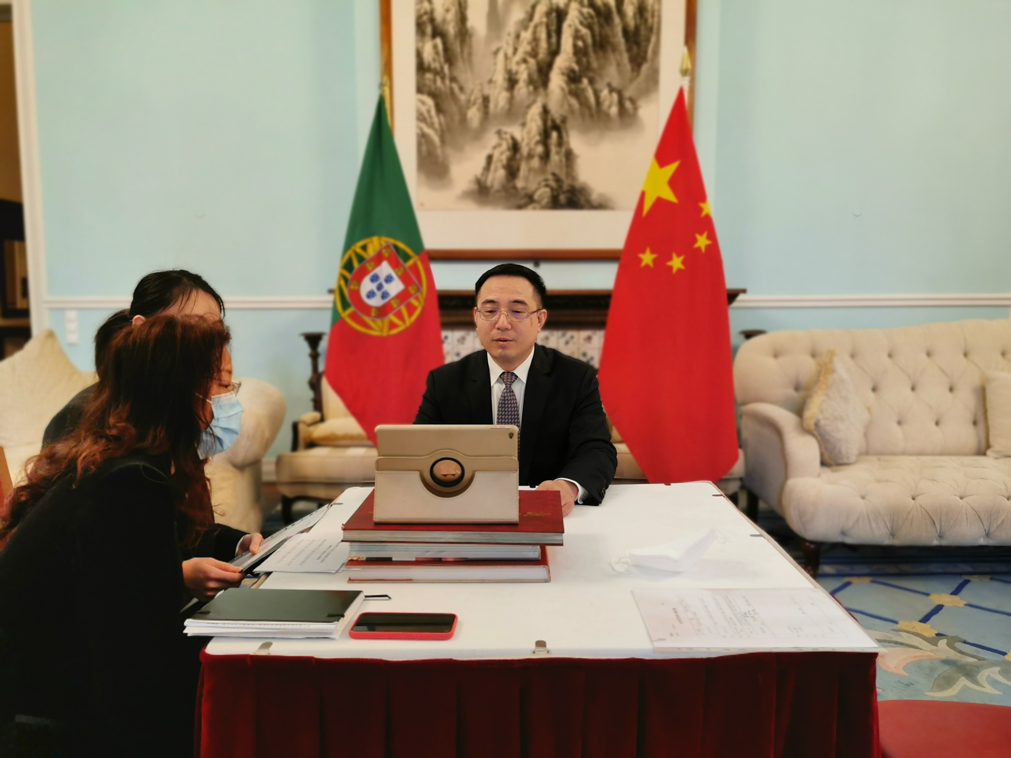 驻葡萄牙大使蔡润出席2020浙江出口网上交易会启动仪式并致辞