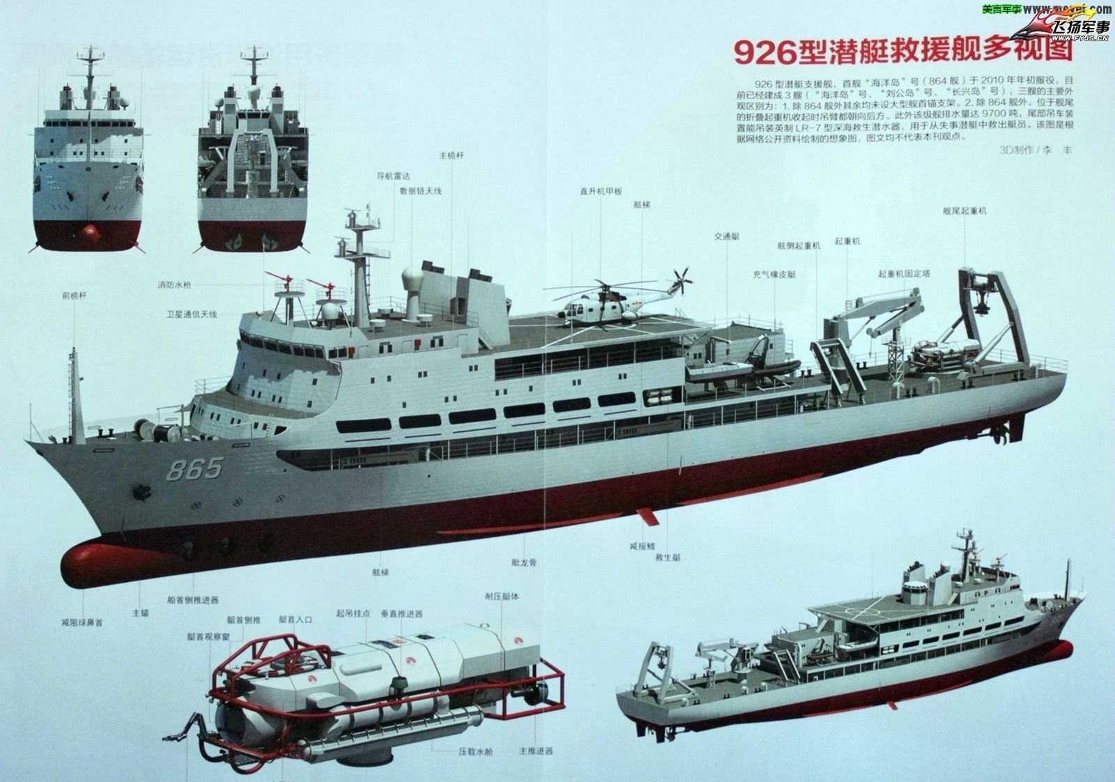 864海洋島號潛艇支援艦