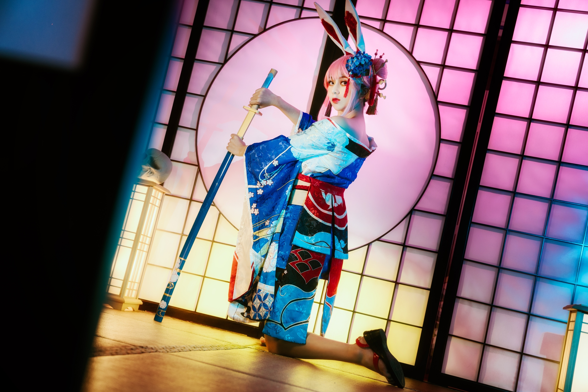 cosplay,八重樱和服 写真