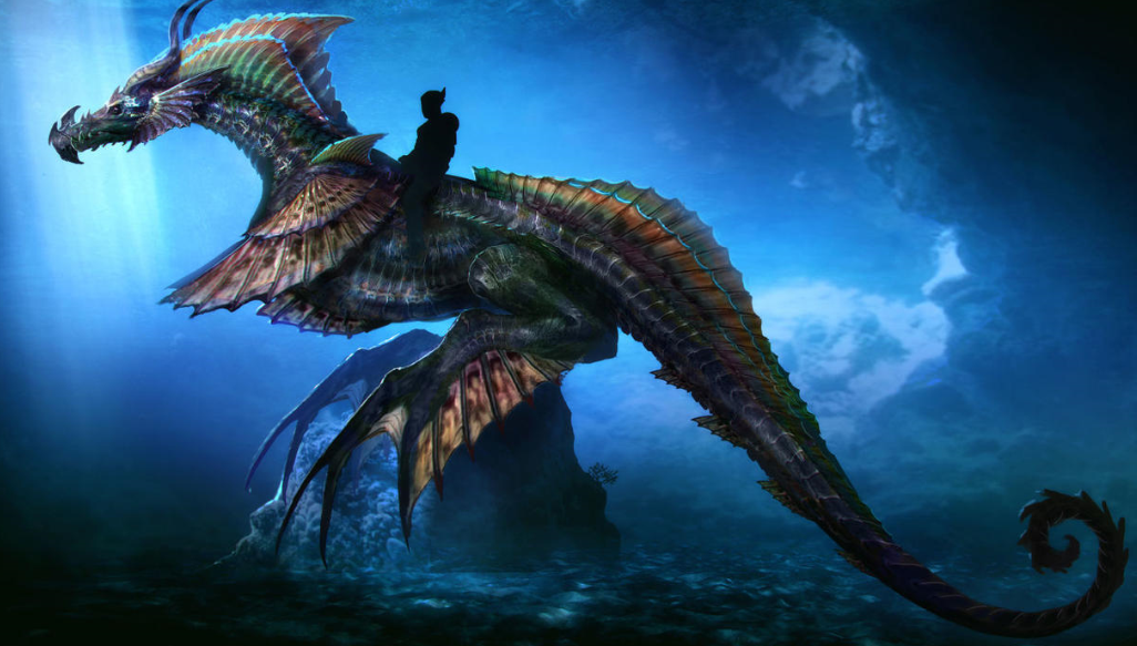 "海王"骑巨型海怪,海底世界气势磅礴,dc《海王》曝概念图