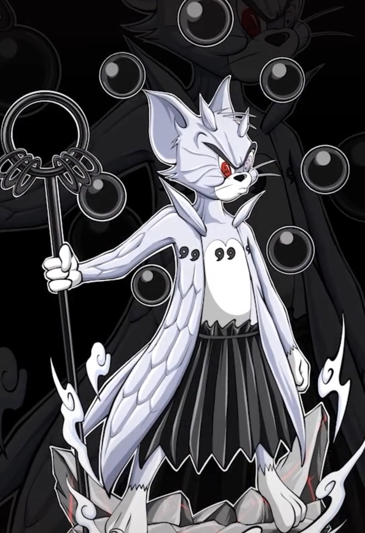 火影忍者:猫和老鼠版宇智波,看到六道汤姆,网友:这六道爱了