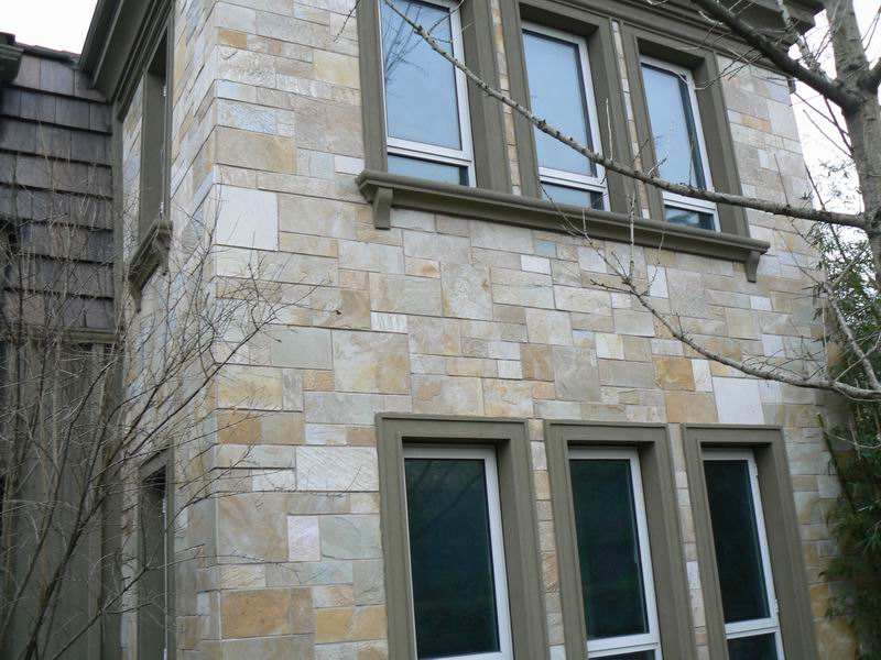 外墙蘑菇石粘贴的方法之湿贴法