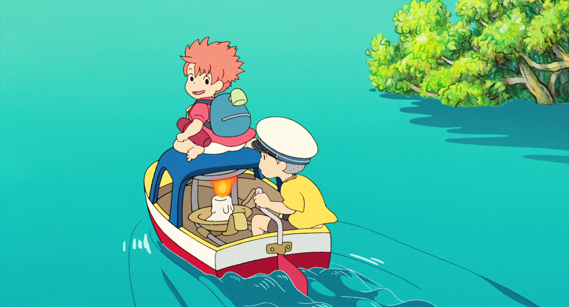 动漫壁纸——《悬崖上的金鱼姬》图片,很可爱呀!