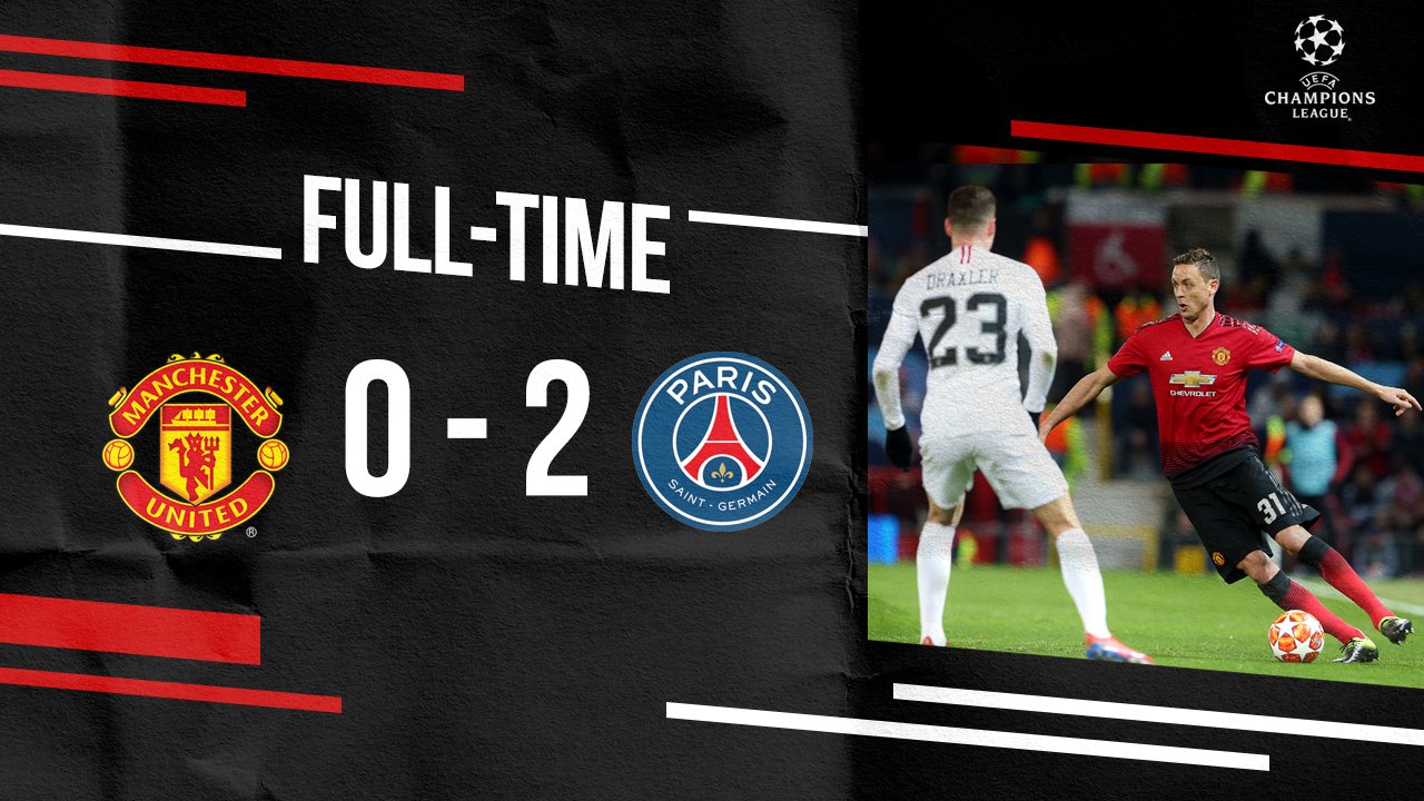 欧冠八分之一决赛打响,索帅红魔首败,曼联0-2大巴黎