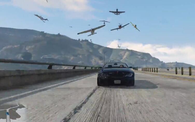 《gta5》当1000架飞机同时出现在空中会怎样?为何都冲我来了?